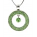 Necklace – 12 PCS Swarovski Crystal Necklace/ Loop - Green -NE-2058GN