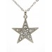 Necklace – 12 PCS Rhinestone Star Charms Necklaces - Clear -NE-JVSN8316CL