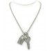 Necklace – 12 PCS Rhinestone Key Charms Necklaces - Clear - NE-JVSN8920CL