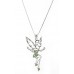 Necklace – 12 PCS Crystal Necklaces - Tinker Bell Charm - Green - NE-N3090GN