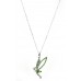 Necklace – 12 PCS Swarovski Crystal Tinker Bell - Green - Made in Korea - NE-N4853GN