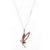 Necklace – 12 PCS Swarovski Crystal Tinker Bell - Red - Made in Korea - NE-N4853RD