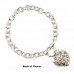 Bracelet – 12 PCS R/H Bubble Heart Charm Pink Bracelet - BR-JJB2678PK