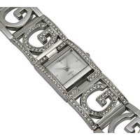 Watch – 12 PCS Lady Watches - Rhinestone G Metal Bracelet - Silver - WT-L80555SV