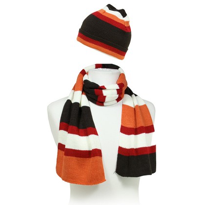 Hat & Scarf Set - 12-set Knitted Stripes Set – HTSF-TO102-2