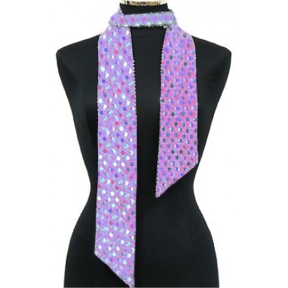 Scarf - Double-side Metallic Foil Scarf - Lilac - SF-SFS107106